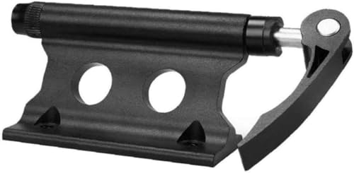 Namvo Abrazadera de horquilla delantera para bicicleta de montaña, soporte de rueda delantera, para liberación rápida de productos de viaje al aire libre (negro)