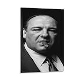 Vintage Movie Posters The Sopranos Vintage Retro Portraits Tony Metal Wall TV Drama Soprano Canvas P