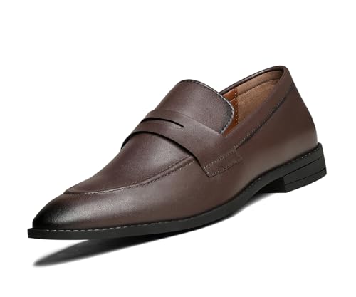 Image of LOUIS STITCH Loafers Formal Shoes for Men | Slip-On Moccasins | Ideal for Business, Casual, Parties (RGMC S)