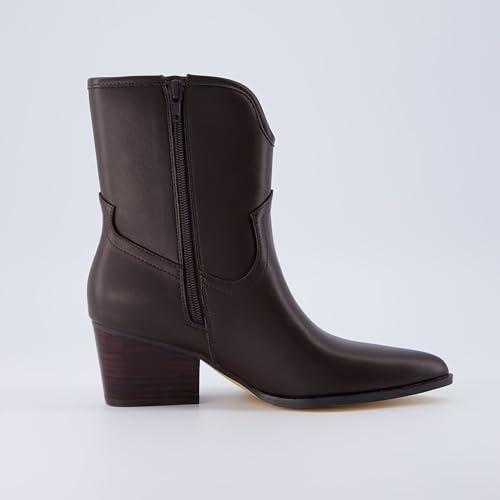 CUSHIONAIRE Women's Roxy Western boot +Memory Foam, Wide Widths Available4