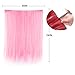 SutouriiByuutii 24IN*40IN Straight Synthetic Hair weft extensions hair pieces DIY Wig Ombre Colorful Cosplay Wig Making, 2PCS (Pink)