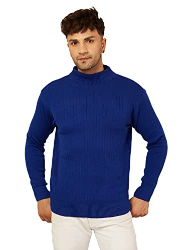 Image of Kvetoo Men High Neck Full Sleeve Winter Woolen Sweater