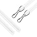 2 Qty: 24 inch Heavy Duty Crystal Clear Acrylic Drapery Wand