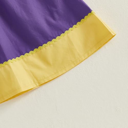 Toddler Baby Girl Dress College Football Game Day Outfit Puff Short Sleeve Smocked Bubble Dresses Playwear4