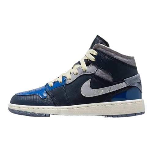 Nike Jordan 1 Mid Grade School Obsidian/White-French Blue DX2193-400 6Y