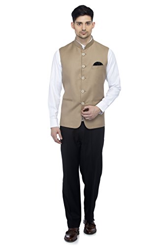 Image of FAVOROSKI Men's Cotton Blend Waist-Long Jacket