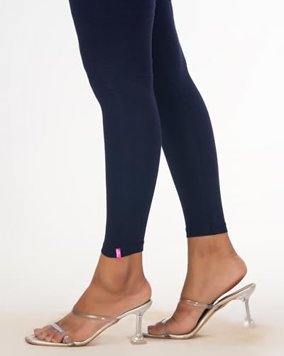 Image of Loveit Womens Solid Viscose Slim Fit Ankle Length Leggings