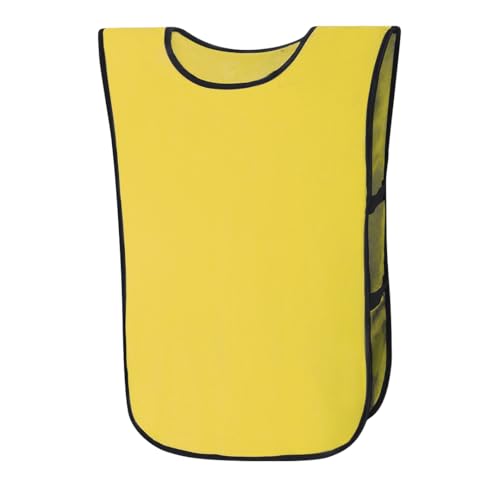 PIANETA AFFARI Peto deportivo de fútbol para adulto, equipo de entrenamiento, chaleco M XL, amarillo, M