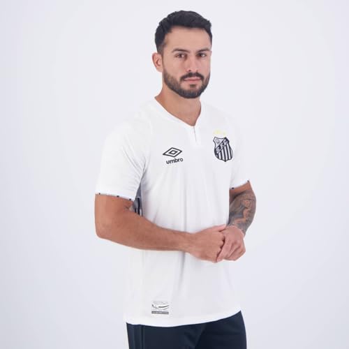 Camisa Santos Umbro 2024 Uniforme 1 Torcedor - Masculino (BR, Alfa, M, Regular, Poliéster)