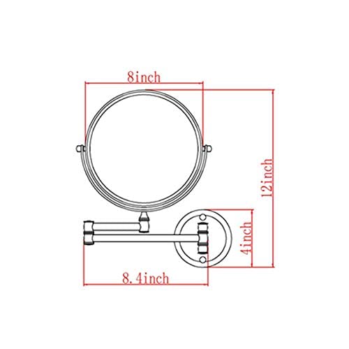 Miroir de maquillage de salle de bain 5X JCAKES pour réussir vos tracés de précision