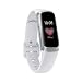 Samsung Galaxy Fit 2019, Smartwatch Fitness Band, Stress & Sleep Tracker, AMOLED Display, 5ATM Water Resistance, MIL-STD-810G, Bluetooth Active SM-R370 - International Version (Silver) (Silver)