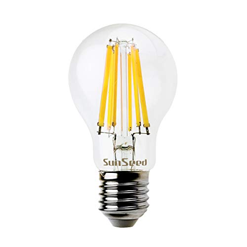 SUNSEED 6 X E27 10W (Equivalent to 83W) Sapphire Filament LED GLS Light Bulb A60 Neutral White 4000K, Pack of 06 - Neutral White 4000k - Image 3
