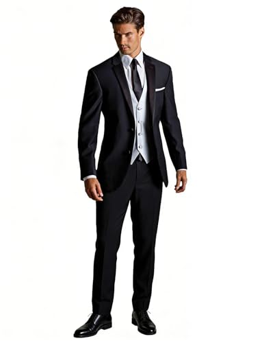 Veste blazer hommes à deux boutons de couleur pure pour costume de dîner chic