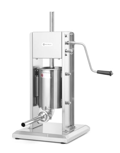 HENDI Machine à Saucisse Profi Line poussoir viande inox manuel - 2
