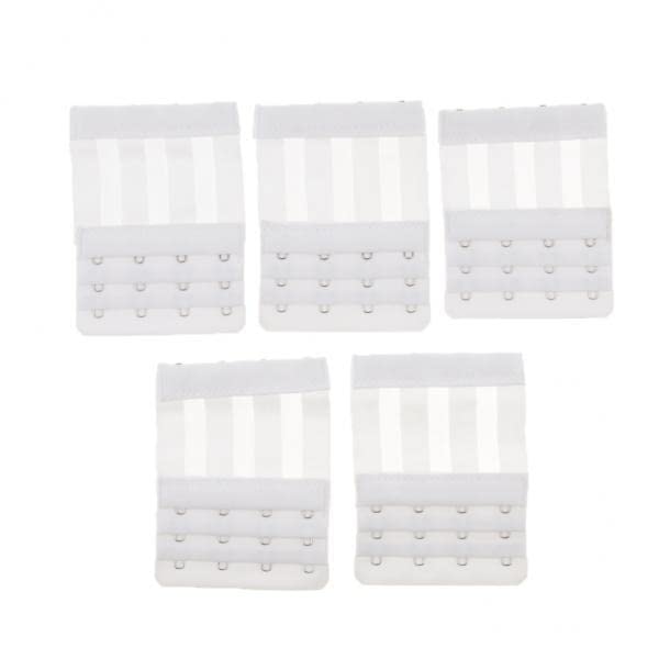 2x5x Flexible Womens Bra Extender 4 Hook 3 Rows Bra Extension Underwear Straps White | Clothing, Shoes & Accessories | Womens Clothing | Intimates & Sleep | Bras & Bra Sets-image-36