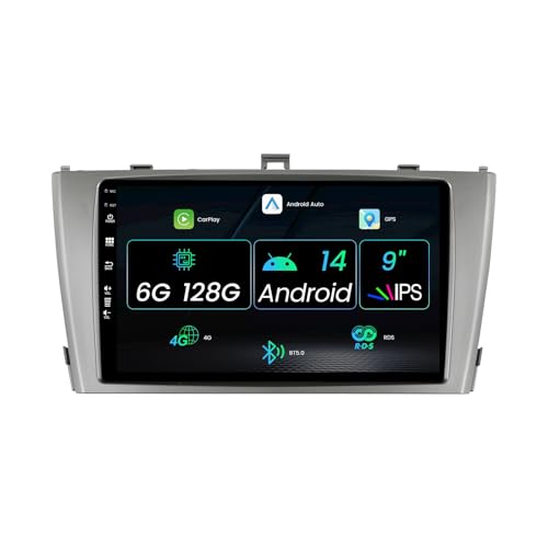 MISONDA [6G+128G] Android 14 Autoradio 8 Core para Toyota Avensis T27 (2008-2015) - Carplay inalámbrico y Android Auto/DSP-Cámara&Mic- 9 Pulgadas IPS 2 DIN RDS BT Dab SWC
