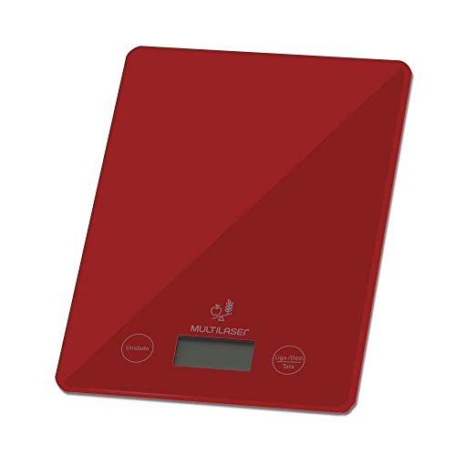Balanca Eletronica Ate 5Kg Ce118 Vermelha, Multilaser, 32824, Multicor