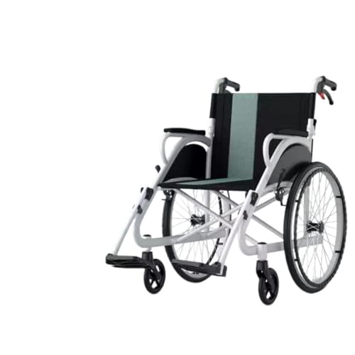 介助車椅子、介助式車、シンプル、折りたたみ車椅子、背折りたたみ椅子、折りたたみ椅子、車椅子、自用、折りたたみ椅子、折りたたみ椅子、折り畳み椅子、室内使用に便利外出や旅行にも最適 (【扁管大輪タイプ】高炭素鋼フレーム+四重ブレーキシステム【重さ13 KG】)