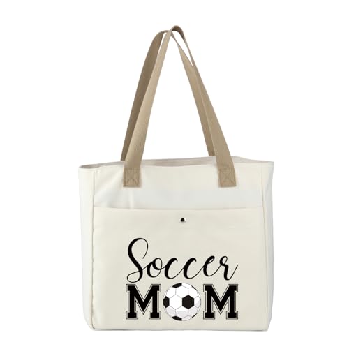 Bolso Tote Soccer Mom para aficionados y jugadoras de fútbol miniatura 4
