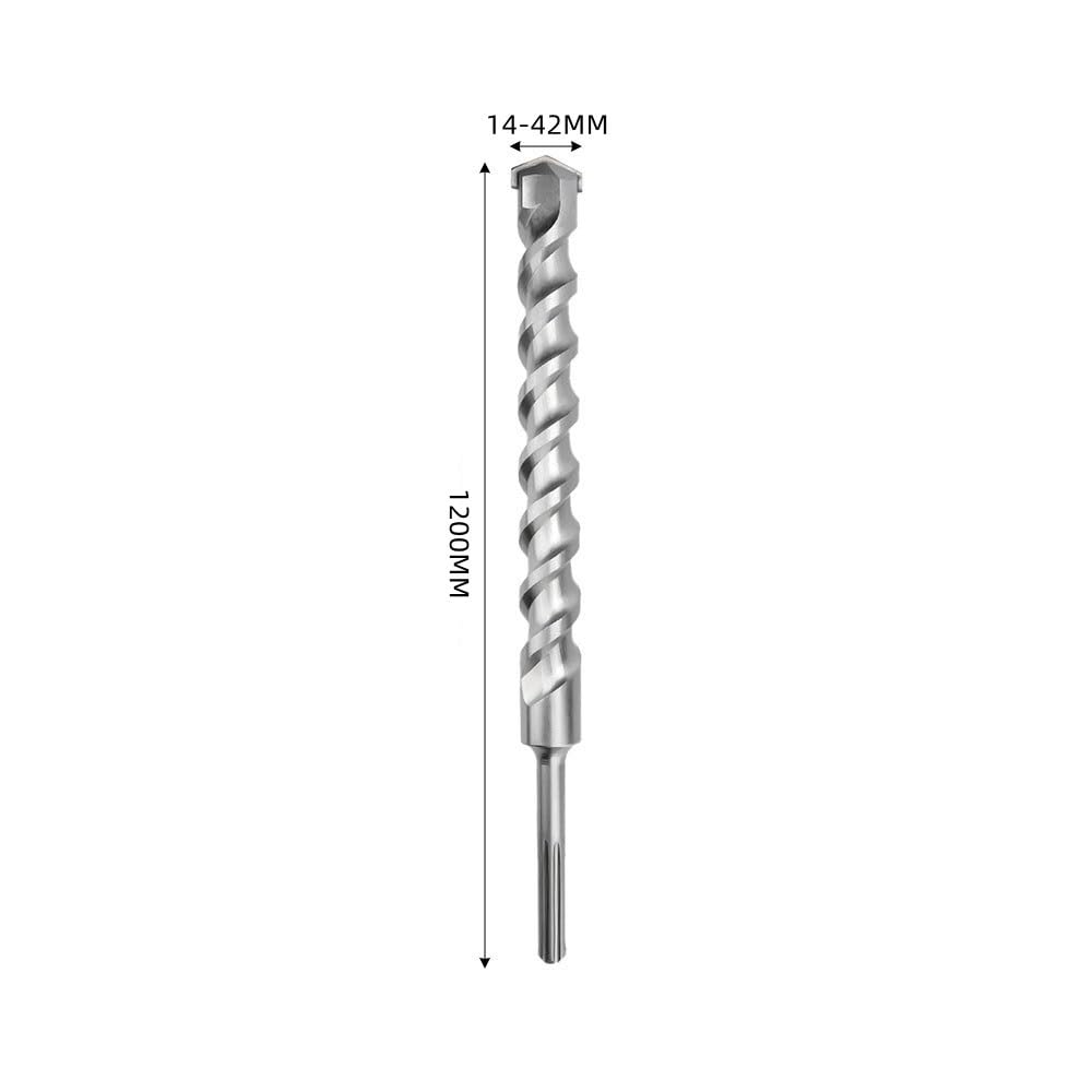 Wiertło udarowe SDS Max o długości 1200 mm i średnicy 14-42 mm z węglików spiekanych do muru, betonu, cegły i ścian cementowych(20mm)