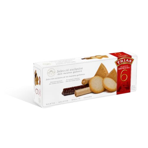 Trias Cookies Biscuits 125g (4.40oz) | Artisanal Assorted Spanish Cookies for Tea & Snacking | Light Treats | Premium Snacks | Holiday Gift