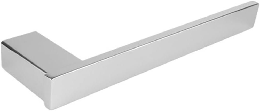 Chrome Glass Toothbrush Holder Paper Rack Robe Hook Shelf Soap Dish Toilet Square Bathroom Accessories(Toothbrush Holder)