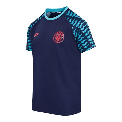 Camiseta de visitante del Manchester City para niños - Talla 140/10 años - Camiseta de fútbol del Man City para niños - Camiseta Oficial de fanáticos del Man City