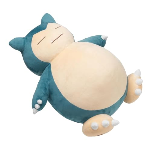 Pokémon 18” Plush Sleeping Snorlax - Cuddly Must Have Fans- Plush for Traveling, Car Rides, Nap Time, and Play Time