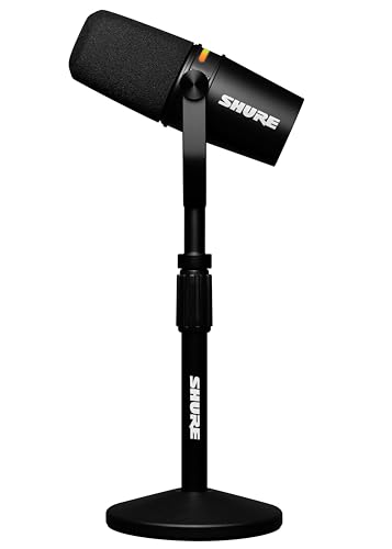 Shure MV7+ USB-C & XLR Podcast Dynamic Mic with Stand - Black photo 8