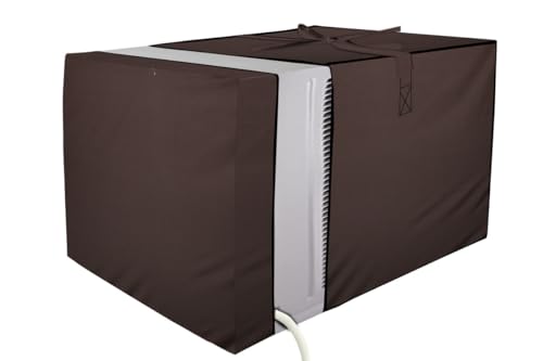 Image of Stylista Window ac Cover Suitable for O-General 1.1 Ton AMGB12FAWB-B, Coffee Color Elastic fit Cover for Front and Rear of Window Ac