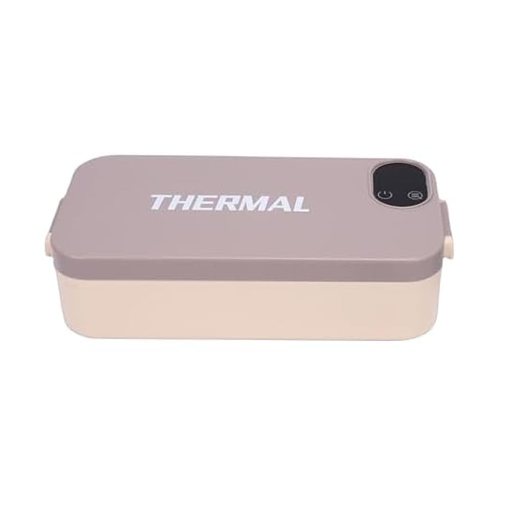Hndhbfgrt Portable Heating Lunch Box 80W Rechargeable Self-Heating Food Warmers for Work&&Car Travel Spill-Free Meal Warmer