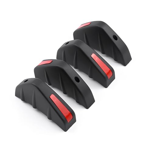 Diffuseur Spoiler Pare-Chocs Arrière pour Audi TT 2 Seats MK2 2007-2014, 4 Pcs Aileron Pare-Chocs Arrière avec Vis, Anti-Usure Châssis Décoration, Black...
