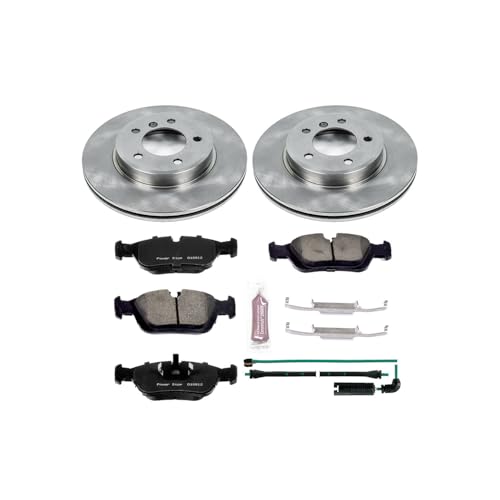Image of PowerStop Front Brake Kit for BMW 325xi 2001-05 - Z17 Ceramic Brake Pads & Disc Rotors Replacement, KOE868