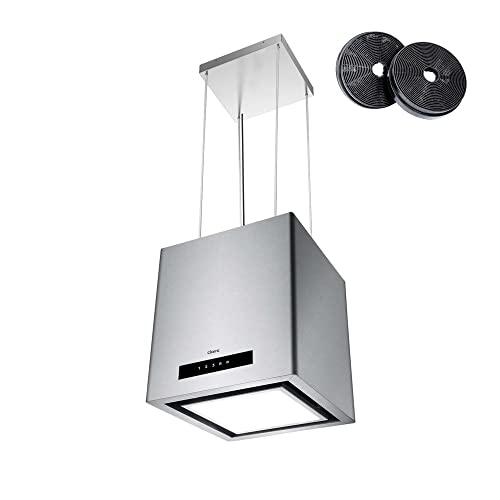 CIARRA CBCS4820 A+ Inselhaube Umluft Dunstabzugshaube Insel Freihängend 40 cm 550m³/h...