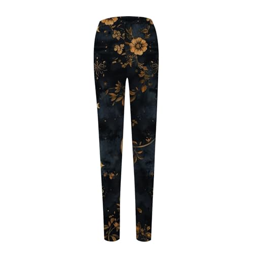 Leggings con estampado de invierno elegantes y opacos de estilo vintage 4