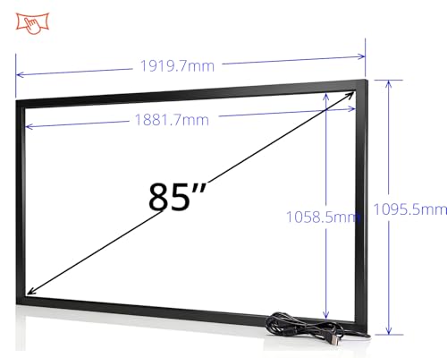 Image of Chengying 85 inch Multi-Touch Infrared Touch Frame - IR Touch Panel - 85 inch Infrared Touch Screen Overlay - USB Interface - HID Compatible