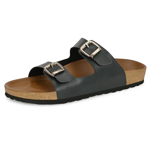 Image of Centrino Women's Berkin-Style Slip-On Sandals | Open Toe Design | Soft PU Footbed | Lightweight & Comfortable | Arch Support | On-Grip Sole | Casual Outdoor Wear (9226)