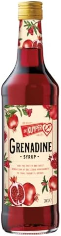 De Kuyper Grenadine Cocktail Syrup I 70cl I Non-Alcoholic Syrup Made from Red Currants and Pomegranates I Rich, Sweet, and Fruity Flavour I Perfect for Cocktails and Mocktails