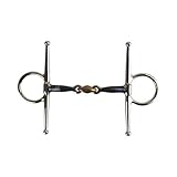 AK Full Cheek Cooper Diamond Horse Riding Bit mit Schweißeisen-Mundstück Horse Bits AKRS-2614 (Deutsch/Silber, 6.00’’)