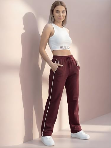 Image of BLINKIN Women's Ankle Length Relaxed Fit All Weather Soft Fabric Jogger | Track Pant for Woman (TRACK-339)