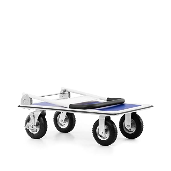 Pallit Transportwagen CARRY-R mit Luftbereifung | Tragkraft 300 kg | Plattformwagen klappbar | Transporthilfe | Handwagen – Bild 6