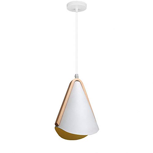 Luminaire suspendu E27 blanc mat pour un éclairage de salon sans reflet