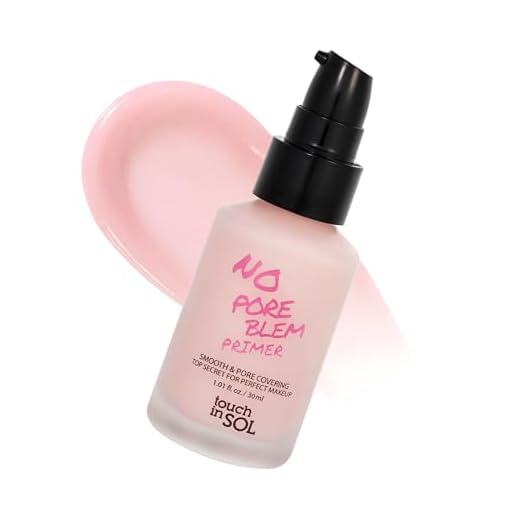 TOUCH IN SOL No Pore Blem Primer, 1.01 fl.oz(30ml) 1 Pack - Face Makeup Primer, Big Pores Perfect Cover, Skin Flawless and Glowing, Instantly Smoothes Lines, Long Lasting Makeup's Staying