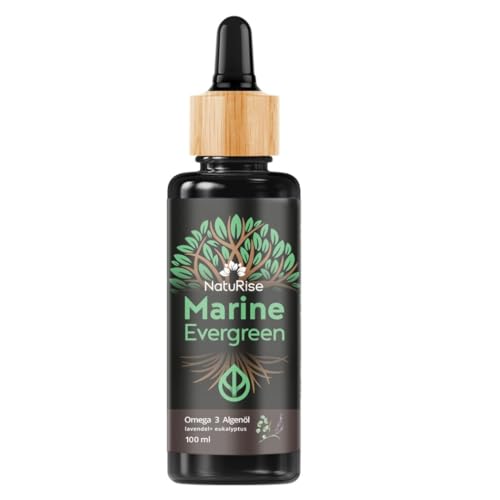 NatuRise® Omega 3 Vegan - Algenöl - 1884mg DHA, EPA & DPA - Hochdosiert - 100 ml - Laborgeprüft – Triglycerid-Form - Pipette mit Dosierskala - UV-Glas (Lavendel + Eukalyptus) NatuRise® Omega 3 Vegan - Algenöl - 1884mg DHA, EPA & DPA - Hochdosiert - 100 ml - Laborgeprüft – Triglycerid-Form - Pipette mit Dosierskala - UV-Glas (Lavendel + Eukalyptus)
