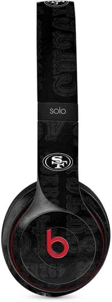 Skinit Decal Audio Skin Compatible with Beats Solo 3 Wireless - Officially Licensed NFL San Francisco 49ers Zone Block Design