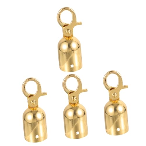 BUGUUYO Lot De 4 Embouts De Corde En Métal Pour Mousqueton Fixations De Terrasse En Acier Inoxydable Robuste