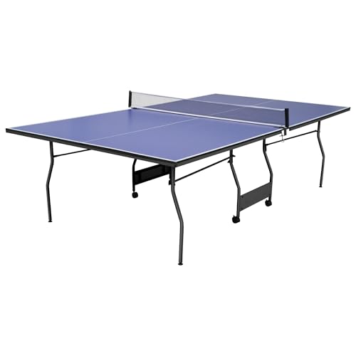 Donext 卓球台 国際規格サイズ セパレート式 移動キャスター付 家庭用サイズ ファミリー 組立式 壁打ち 折りたたみ式 家庭用