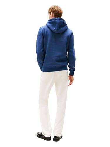 Image of Tommy Hilfiger Men's Medium Weight Fleece Hoodie Sweatshirt With Embroidered Logo, Also Available in Big & Tall