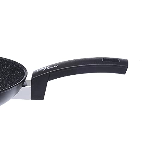 Moneta Etnea Padella, Alluminio, Antiaderente, Nero, 20 cm - Immagine 2
