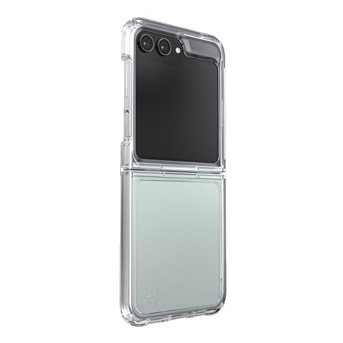 Speck Samsung Galaxy Z Flip 5 Case - Foldable, Scratch Resistant & Drop Protection - Anti-Yellowing Clear Phone Case - Presidio Perfect-Clear - image 6